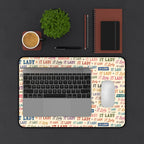 IT Lady Pattern Desk Mat- Colorful Mouse Pad