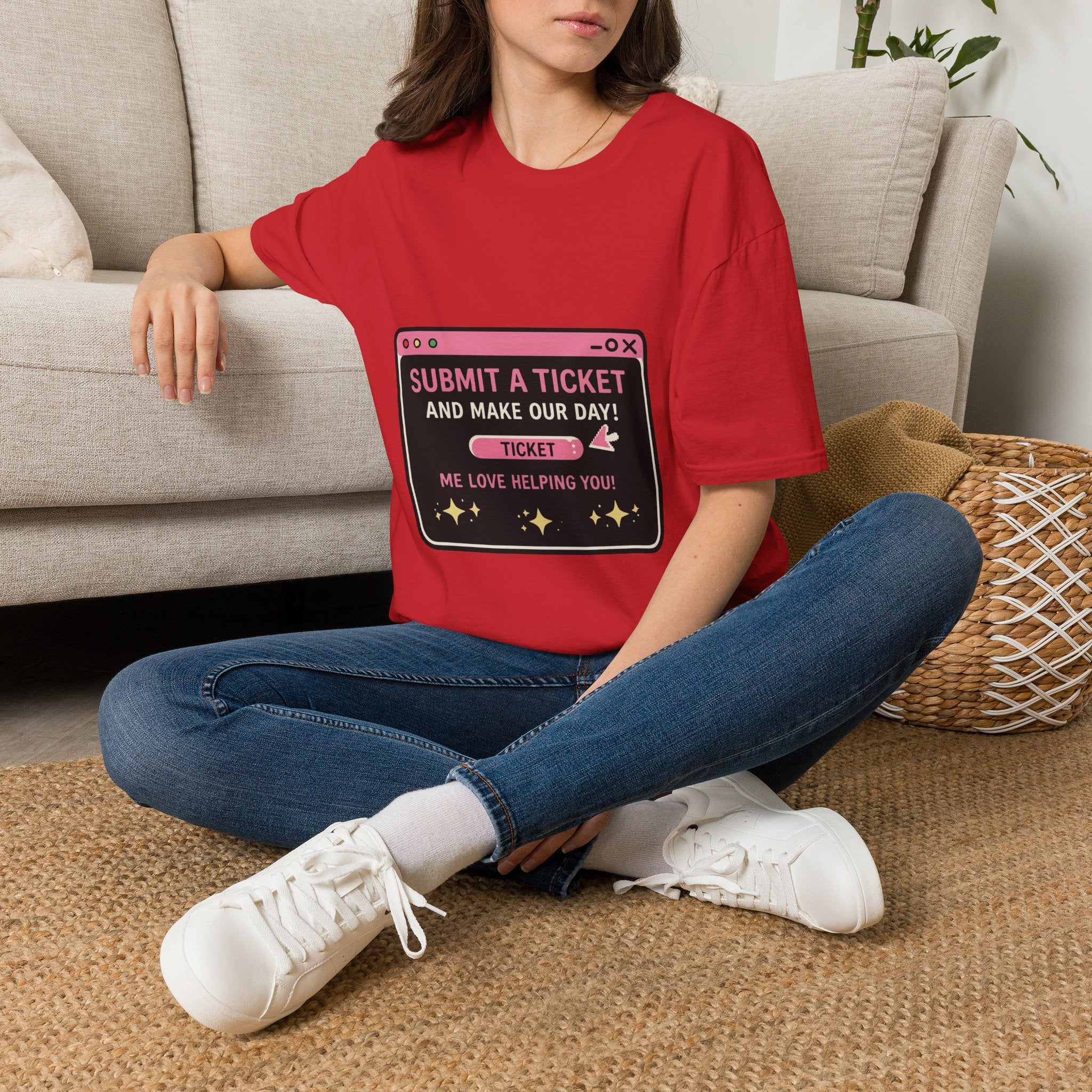 Submit A Ticket and Make Our Day! Unisex Softstyle T-Shirt