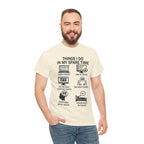 Things I Do In My Spare Time Ticket Obsessed Unisex Heavy Cotton T-Shirt
