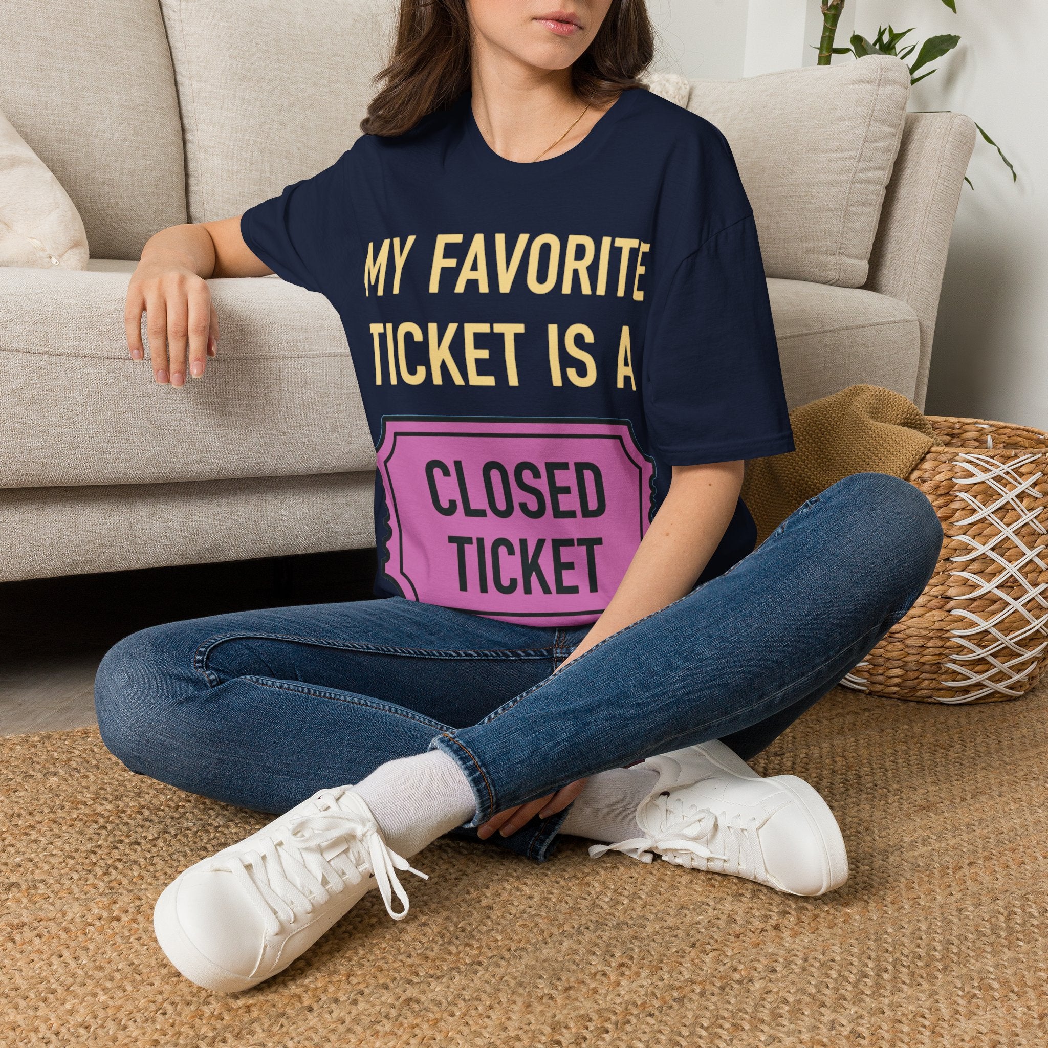 My Favorite Ticket Is A Closed Ticket Sofestyle T-Shirt Tech Support Humor Tee