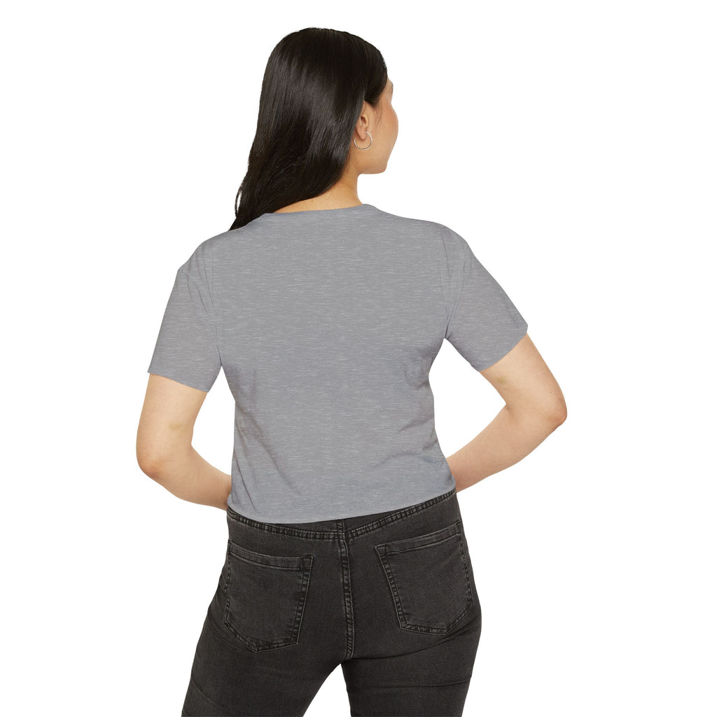 IT Lady with Laptop Crop Top T-Shirt