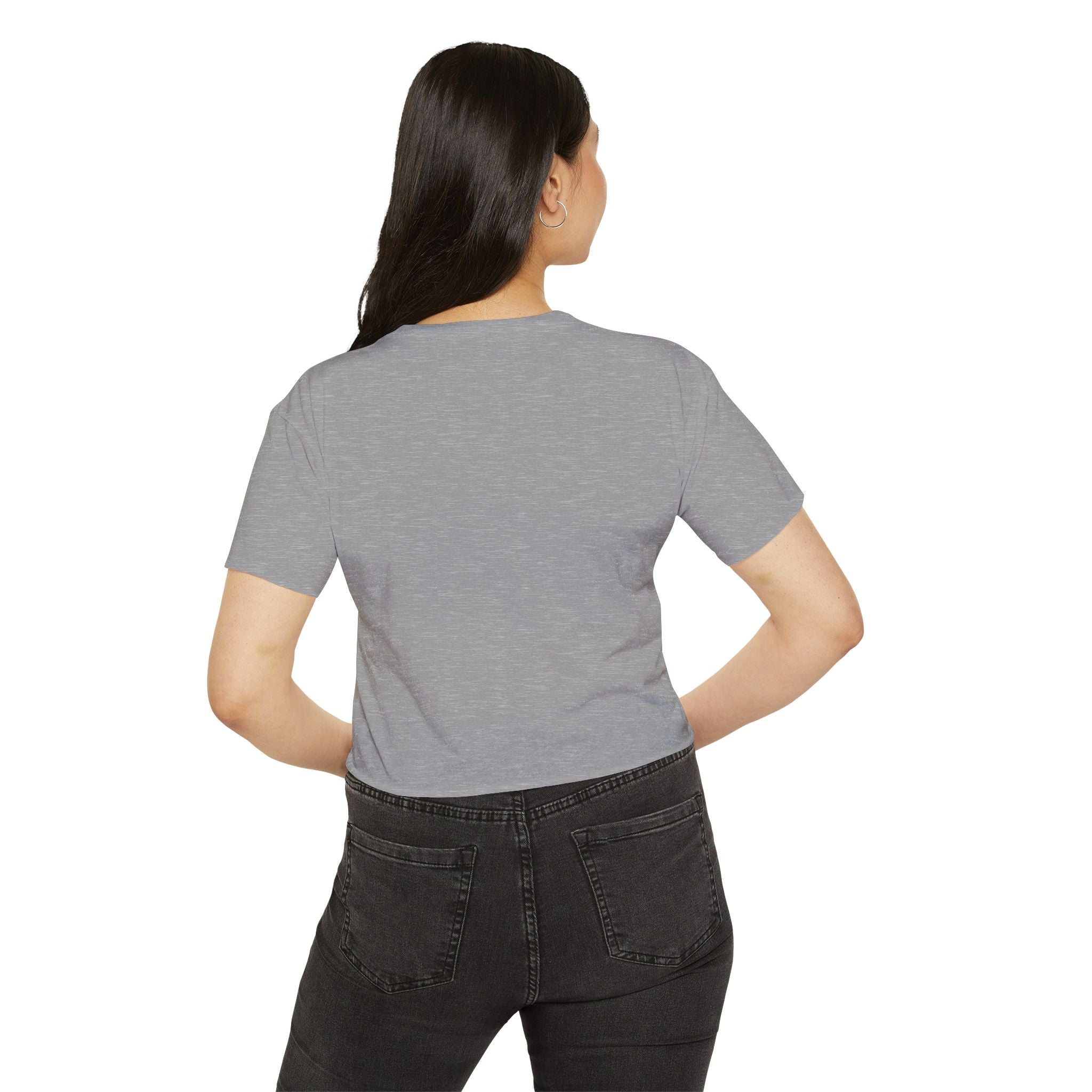 IT Lady with Laptop Crop Top T-Shirt