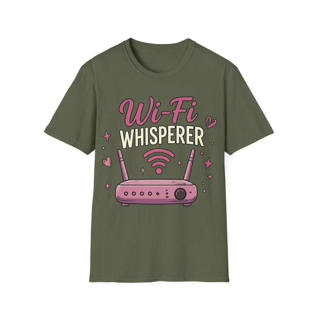 Wi‑Fi Whisperer Unisex Softstyle T-Shirt - Funny Tech Lover Graphic Tee