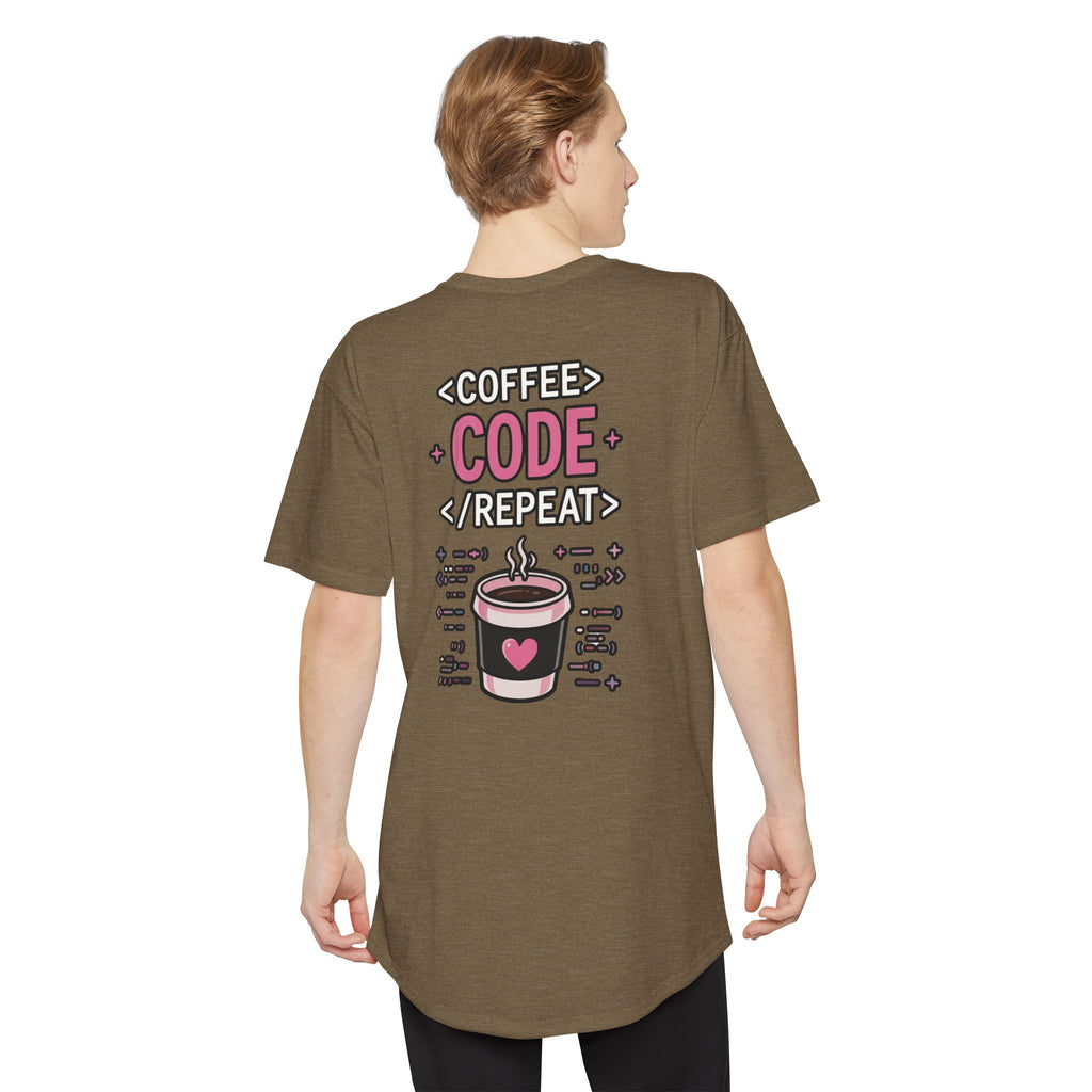 COFFEE CODE REPEAT Programmer Unisex Long T‑Shirt