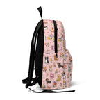 Dog Lady Floral Backpack