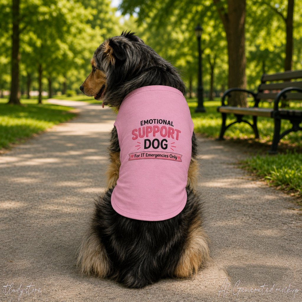 Emotional Support Dog "For IT Emergencies Only" Dog Tank