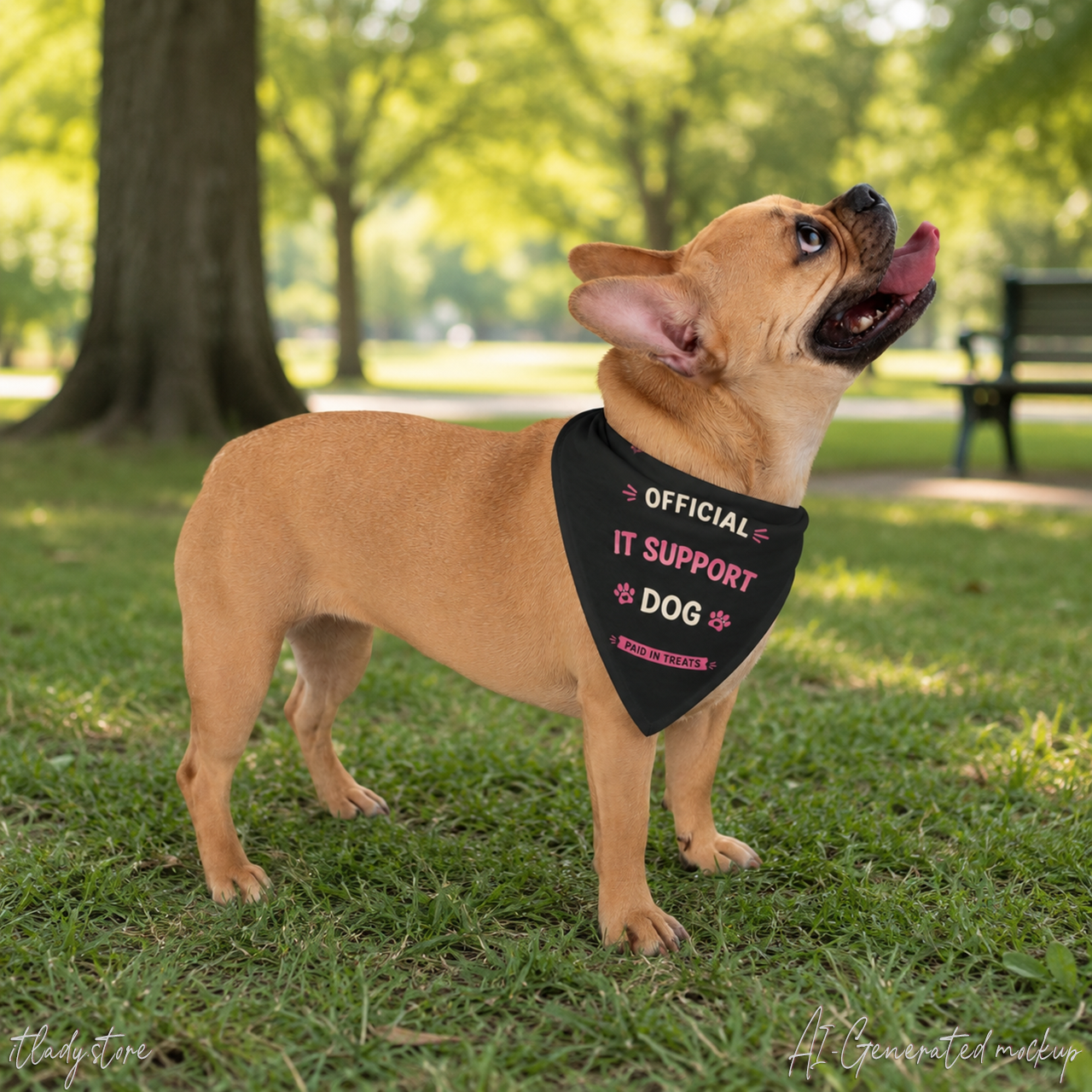 Official IT Support Dog - Dog Bandana