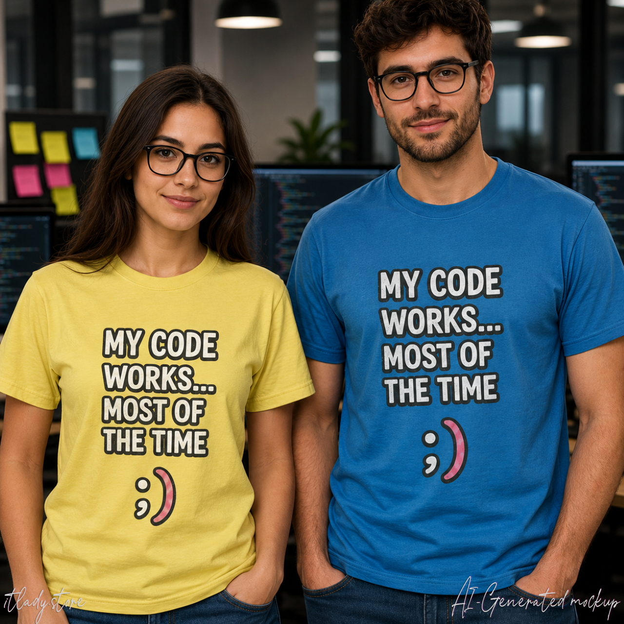 My Code Works... Most Of The Time Unisex Softstyle T-Shirt