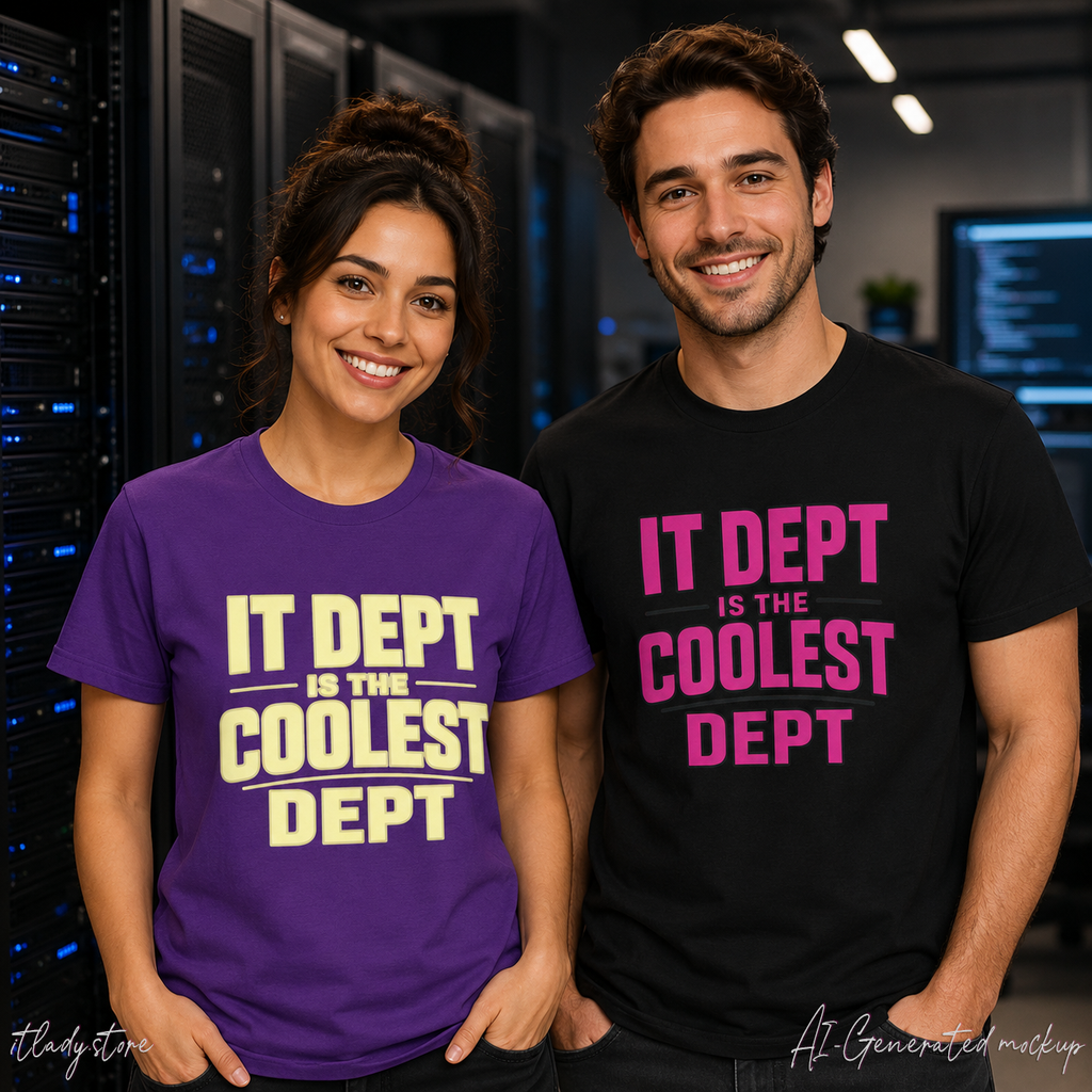 IT Dept Is The Coolest Dept Unisex Heavy Cotton T-Shirt