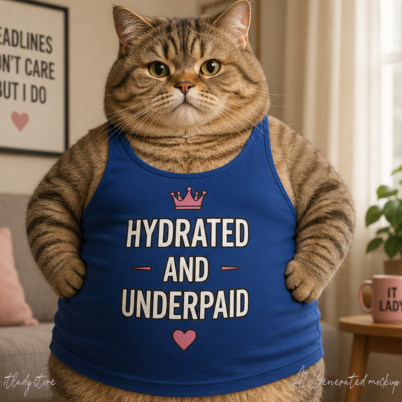 Hydrated and Underpaid Women's Ideal Racerback Tank