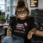 Please Submit a Ticket ("We'll Ignore It Together") Boxy Tee