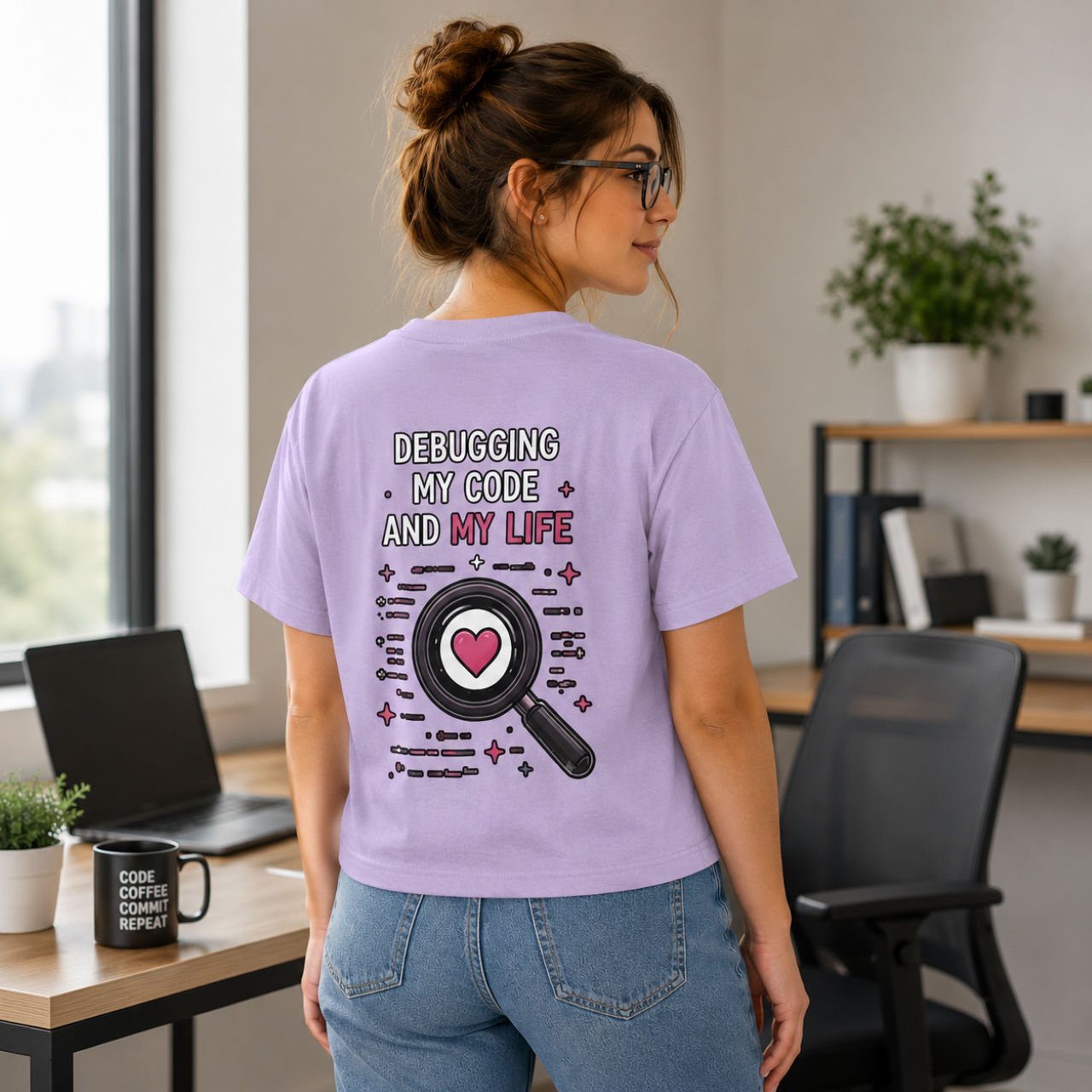 Debugging My Code and My life Women's Boxy T-Shirt