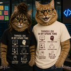 Things I Do in My Spare Time (Code) Unisex Heavy Cotton T-Shirt