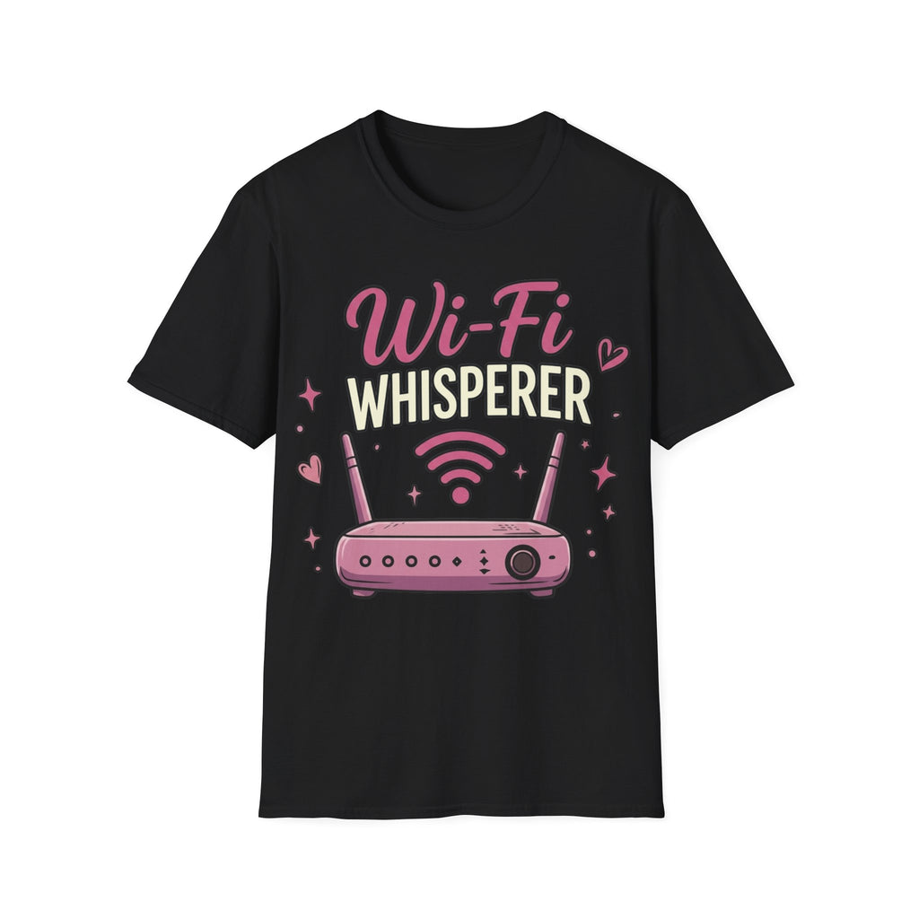 Wi‑Fi Whisperer Unisex Softstyle T-Shirt - Funny Tech Lover Graphic Tee