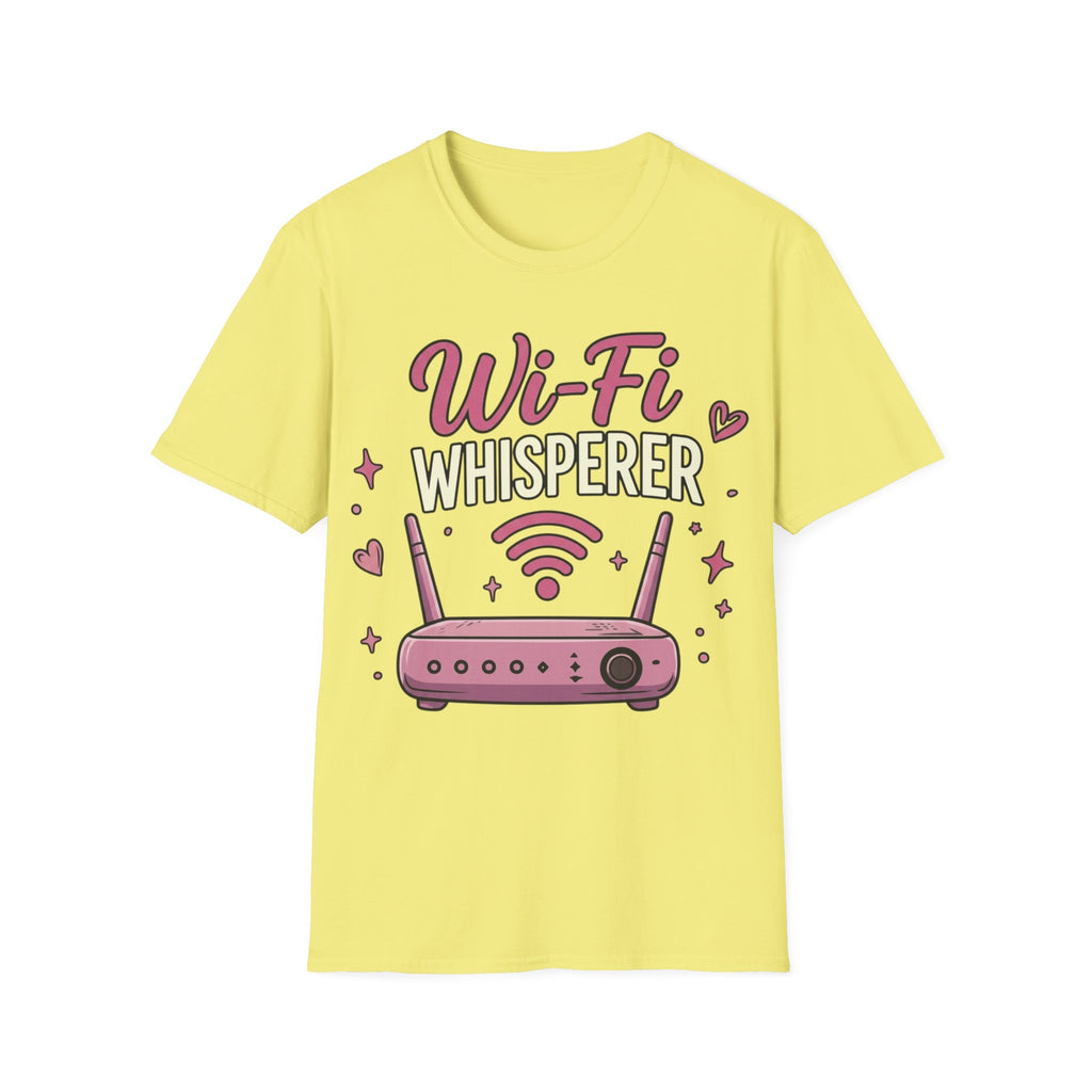 Wi‑Fi Whisperer Unisex Softstyle T-Shirt - Funny Tech Lover Graphic Tee