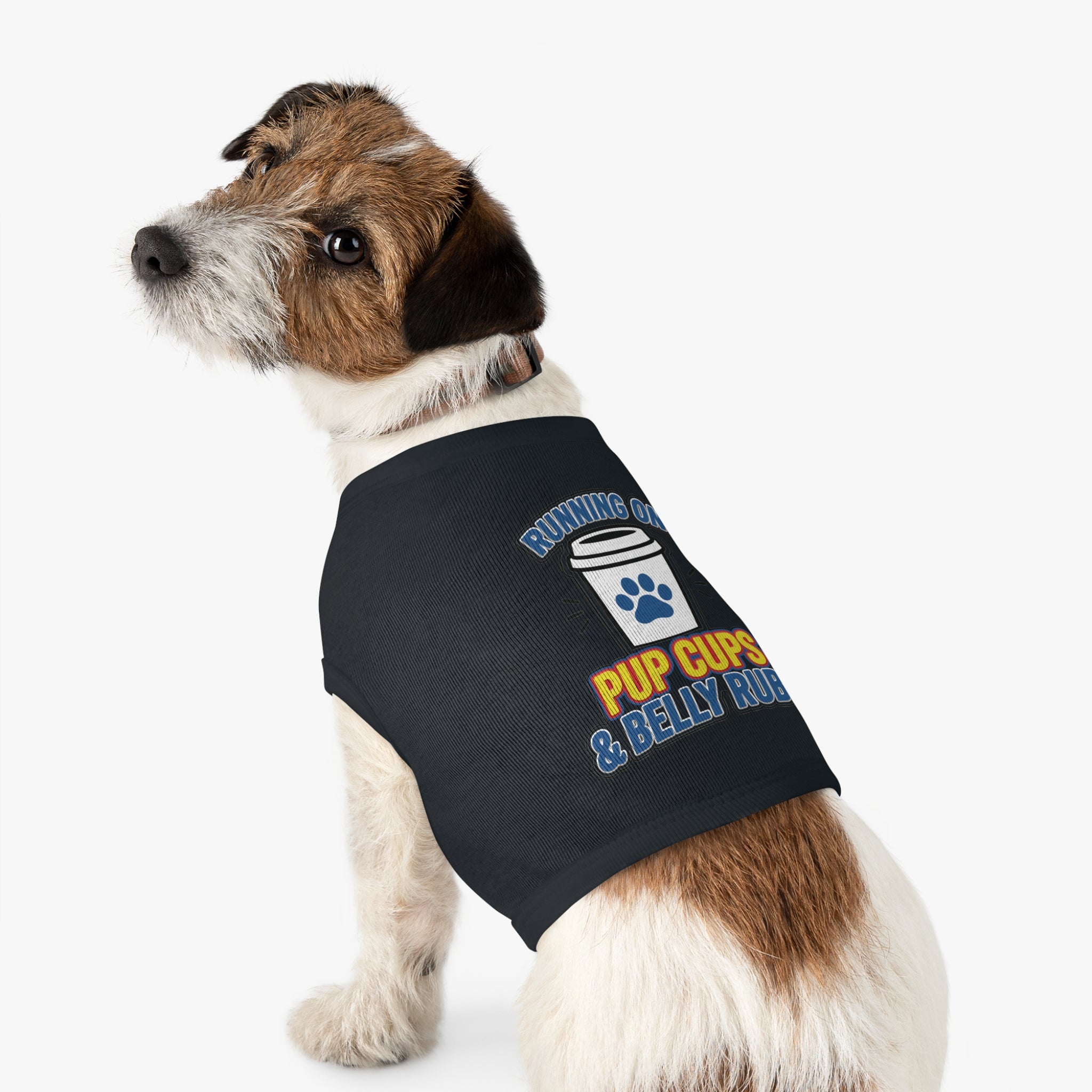 Running on Pup Cups & Belly Rubs Dog Tank Top