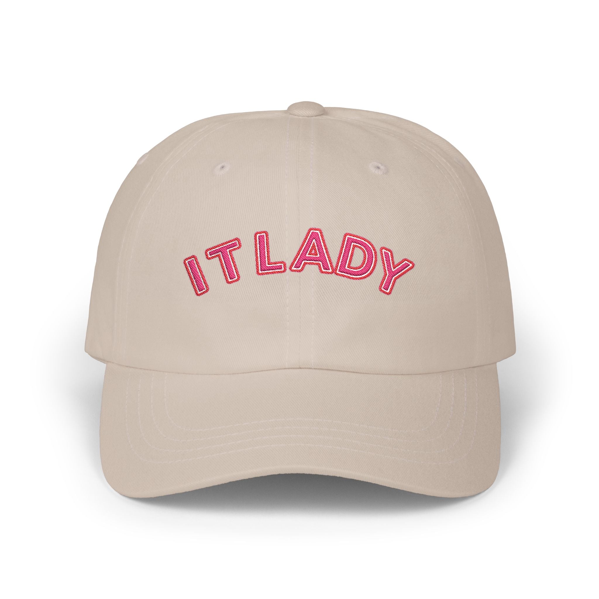 IT Lady Dad Cap Embroidered Curved-Brim Baseball Hat