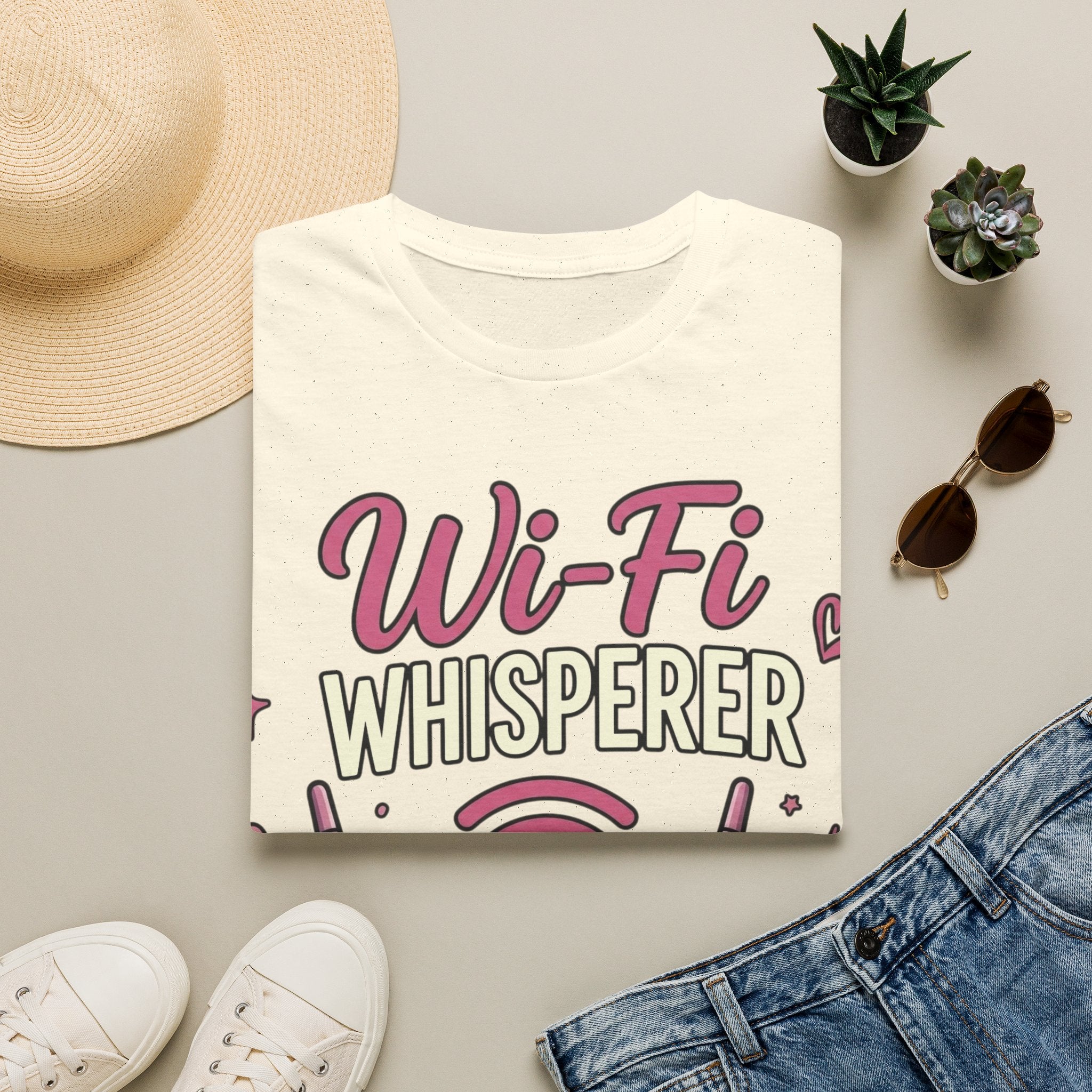 Wi‑Fi Whisperer Unisex Softstyle T-Shirt - Funny Tech Lover Graphic Tee