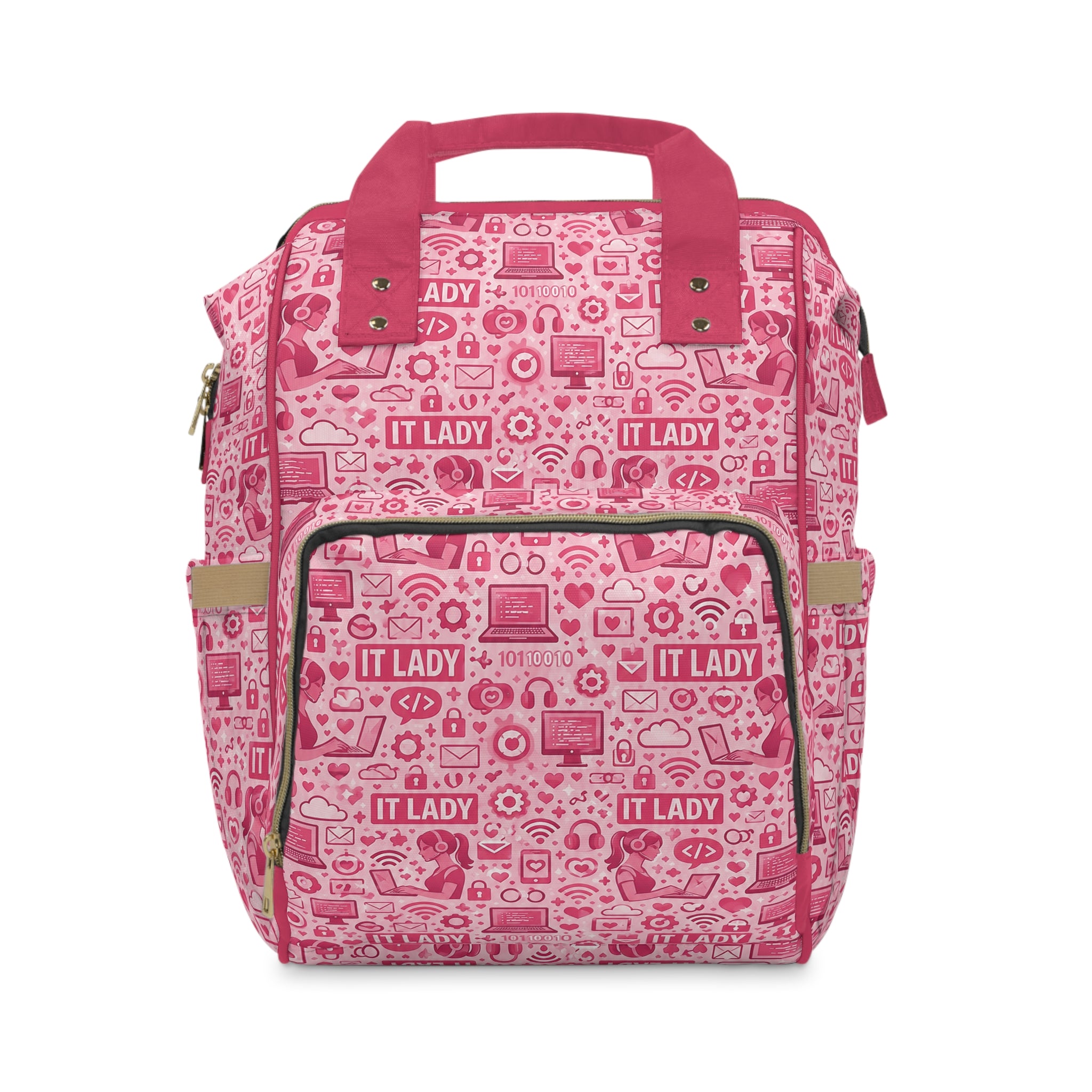 Pink 'IT LADY' Multifunctional Travel Backpack
