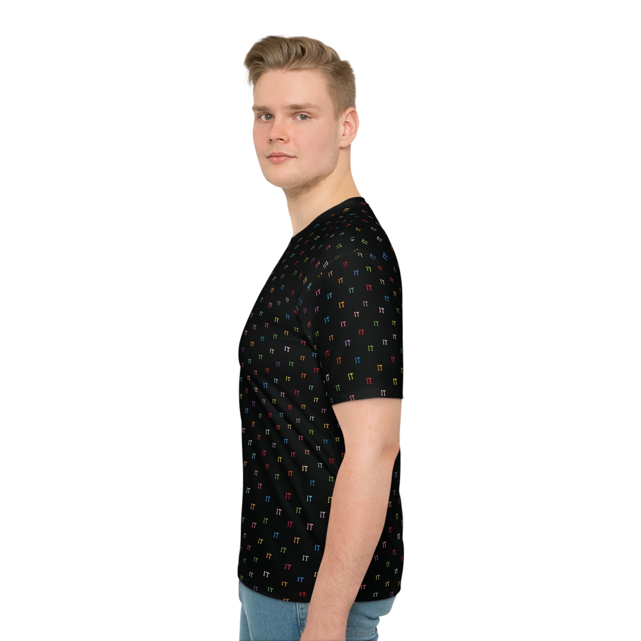 IT Color Pattern Black All-Over Unisex T-Shirt