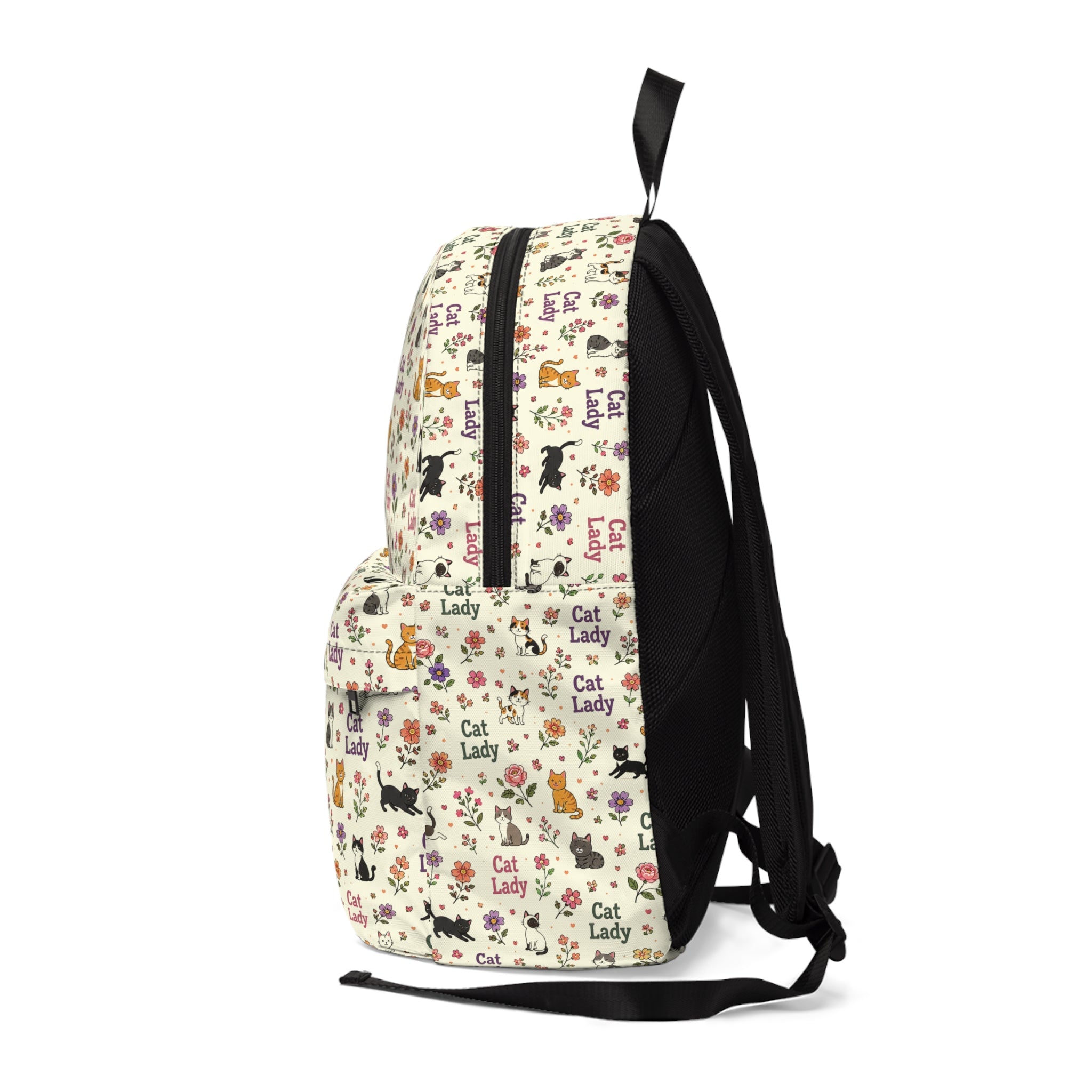 Cat Lady Pattern Backpack