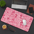IT Lady Pink Pattern Desk Mat