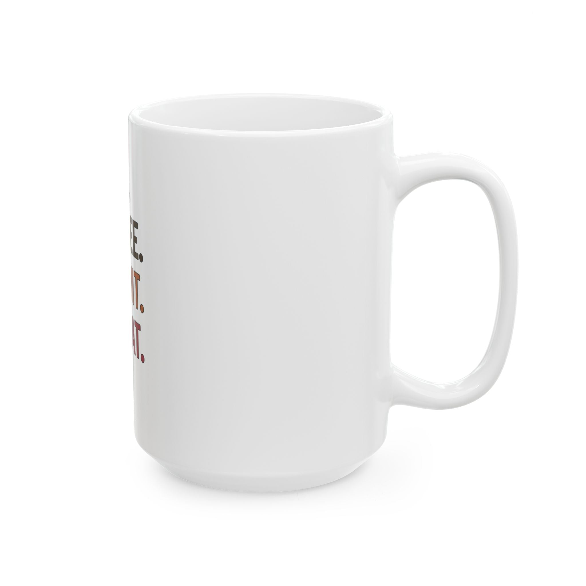Code. Coffee. Commit. Repeat. Ceramic Programmer Mug (11oz/15oz)
