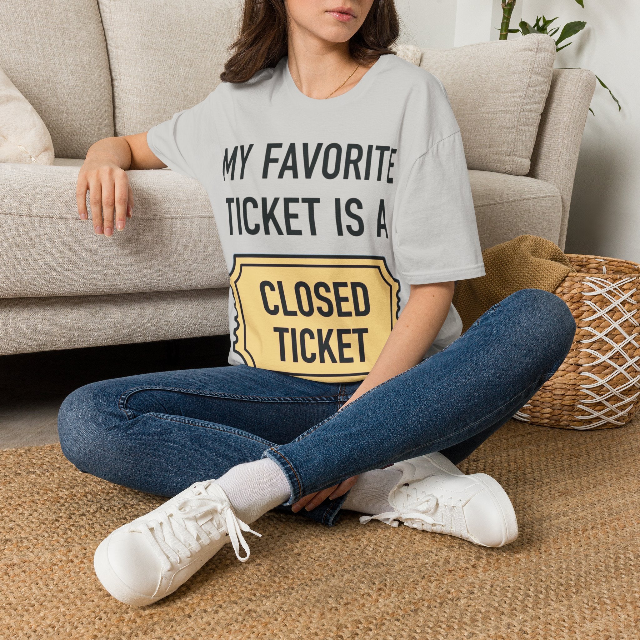 My Favorite Ticket Is A Closed Ticket Sofestyle T-Shirt Tech Support Humor Tee