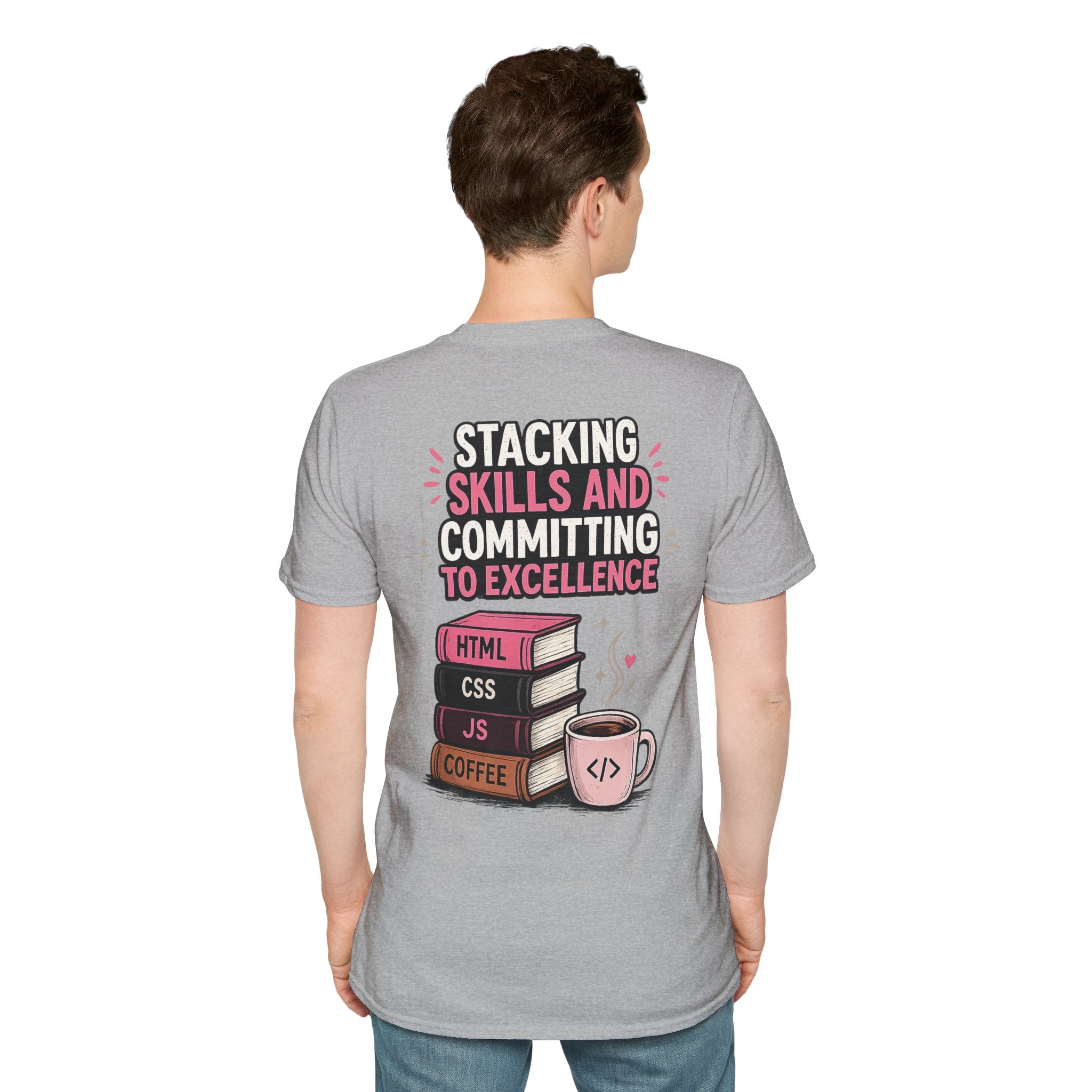 Stacking Stills and Committing to Excellence Unisex Softstyle T-Shirt