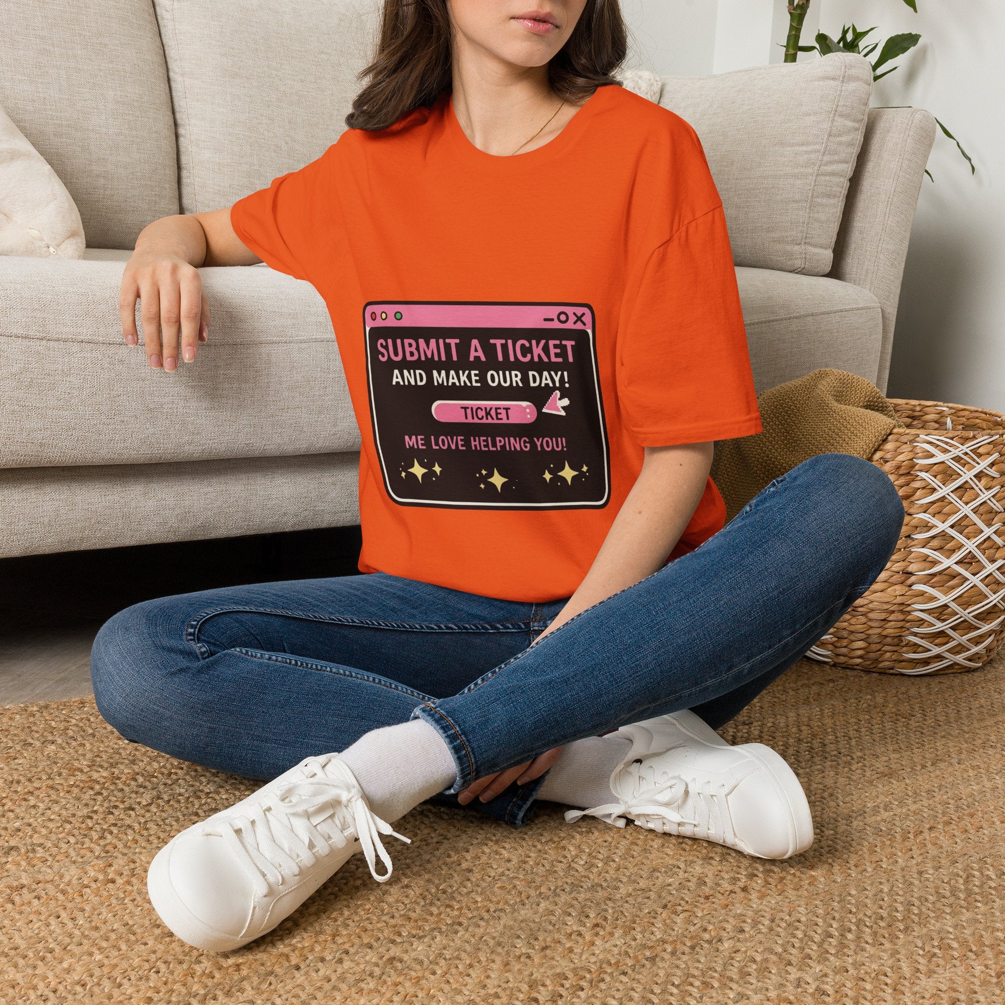 Submit A Ticket and Make Our Day! Unisex Softstyle T-Shirt