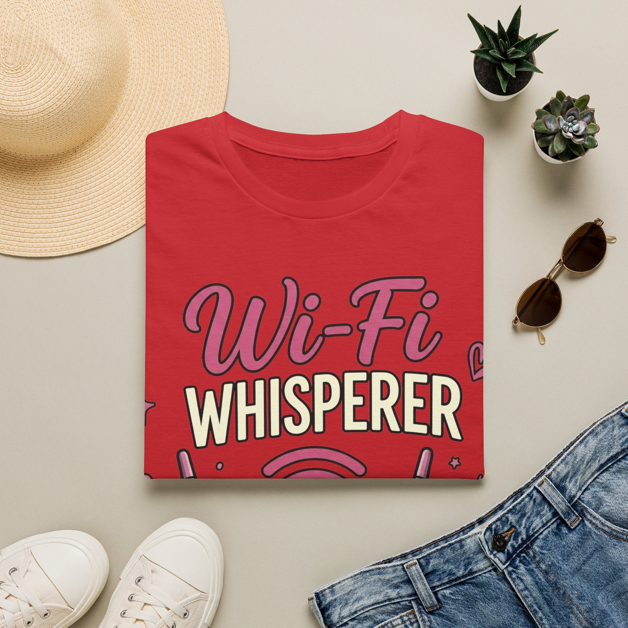 Wi‑Fi Whisperer Unisex Softstyle T-Shirt - Funny Tech Lover Graphic Tee