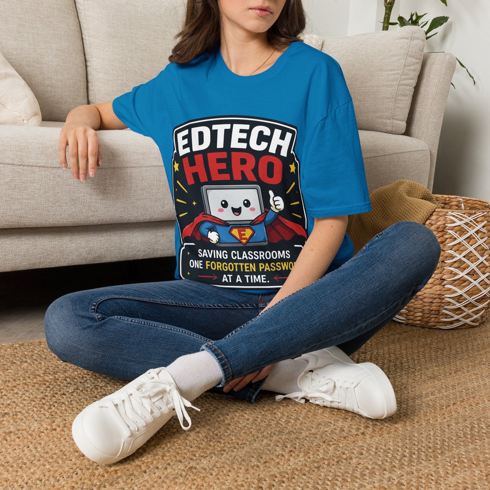EdTech Hero Saving Classrooms One Forgotten Password at a Time Unisex Softstyle T-Shirt