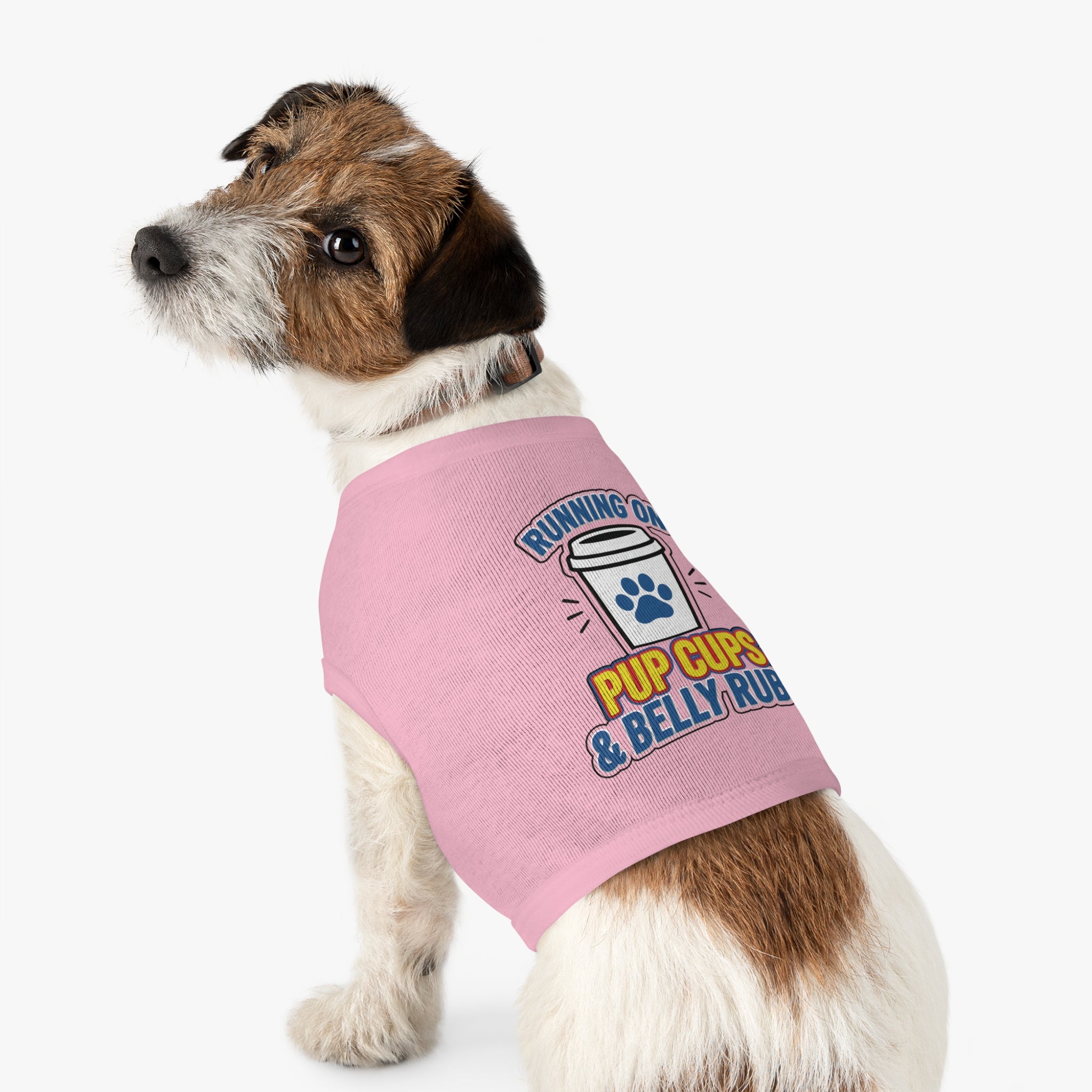 Running on Pup Cups & Belly Rubs Dog Tank Top