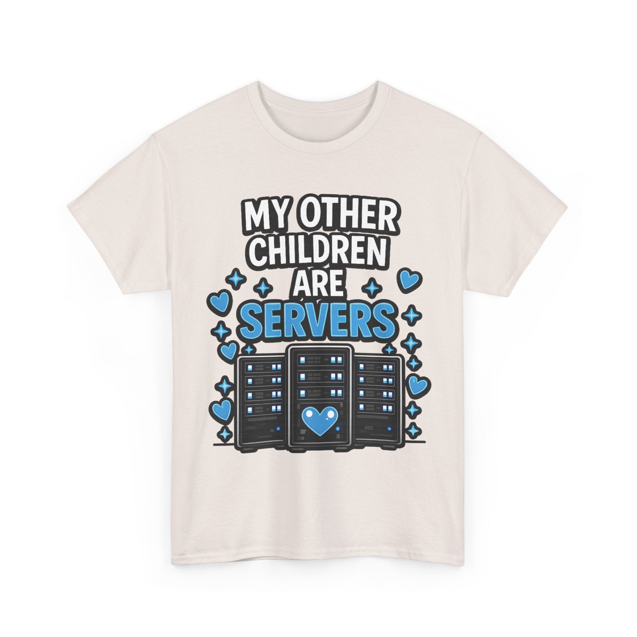 "My Other Children Are Servers" Unisex Heavy Cotton T‑Shirt