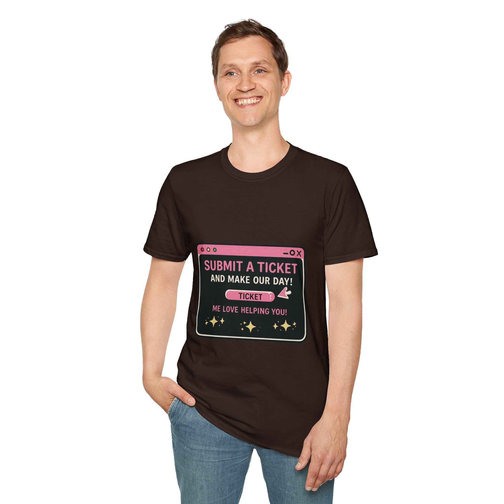 Submit A Ticket and Make Our Day! Unisex Softstyle T-Shirt