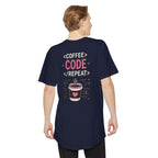 COFFEE CODE REPEAT Programmer Unisex Long T‑Shirt
