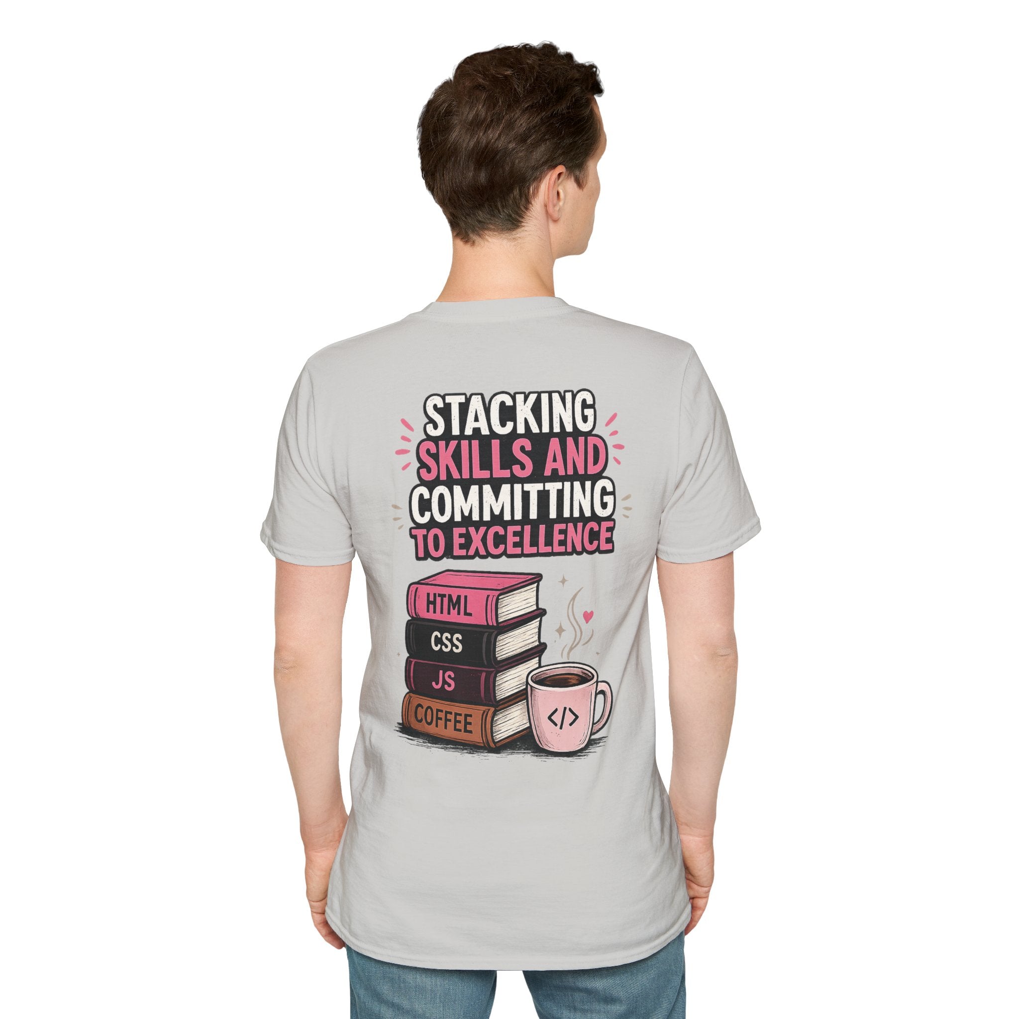 Stacking Stills and Committing to Excellence Unisex Softstyle T-Shirt
