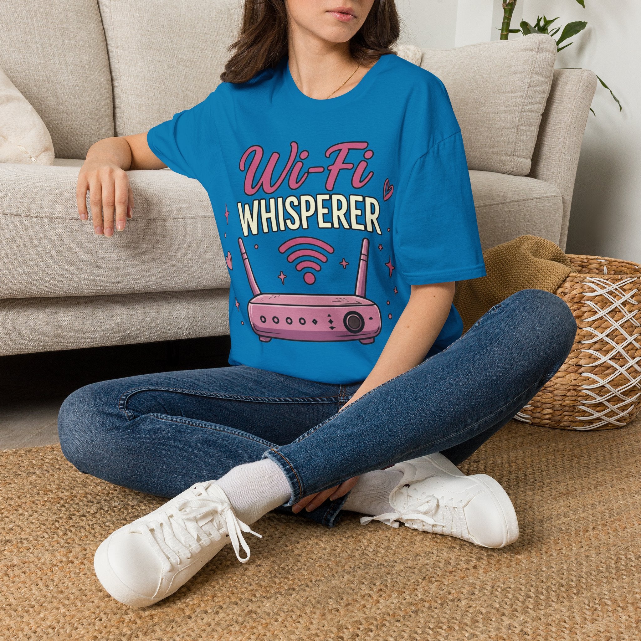 Wi‑Fi Whisperer Unisex Softstyle T-Shirt - Funny Tech Lover Graphic Tee