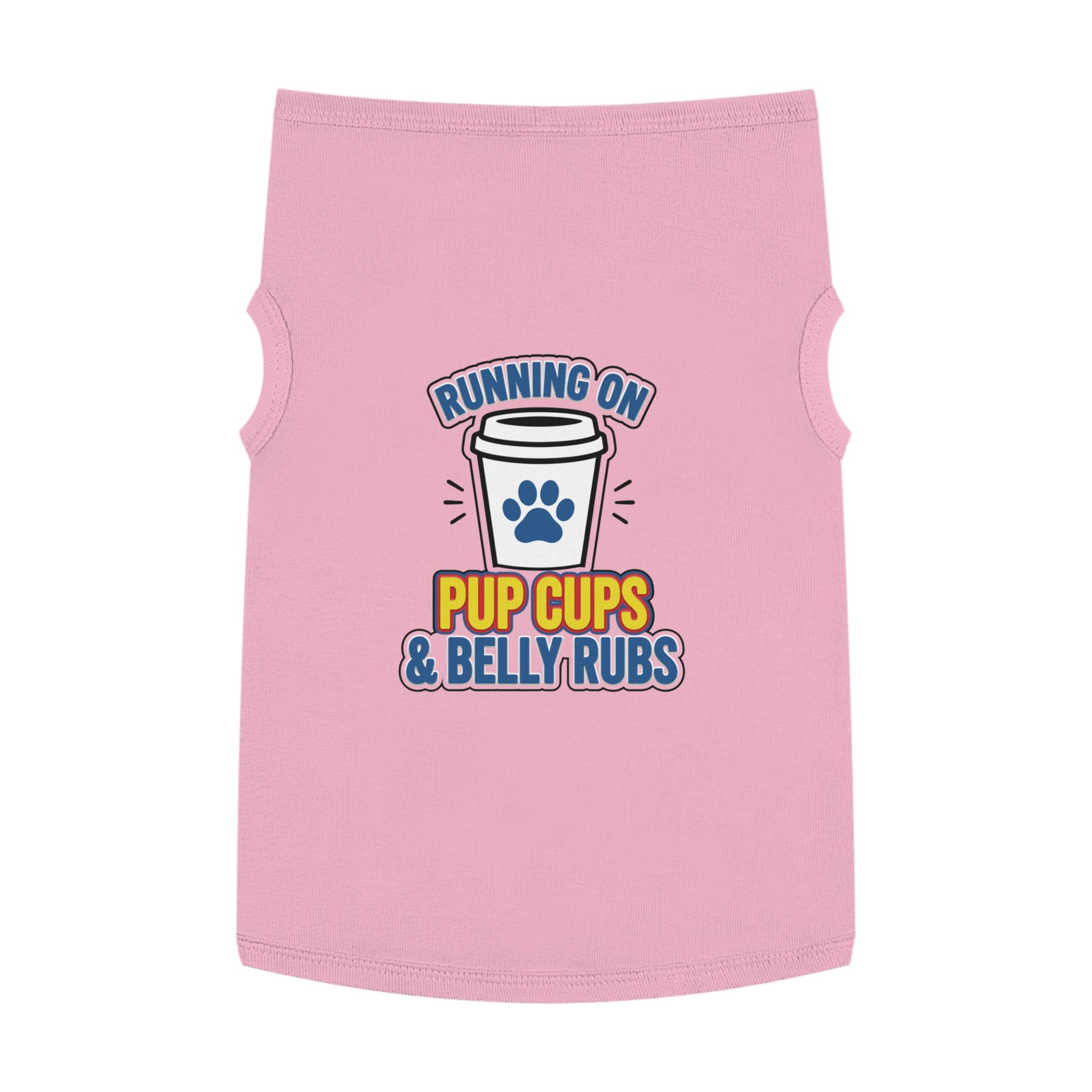 Running on Pup Cups & Belly Rubs Dog Tank Top