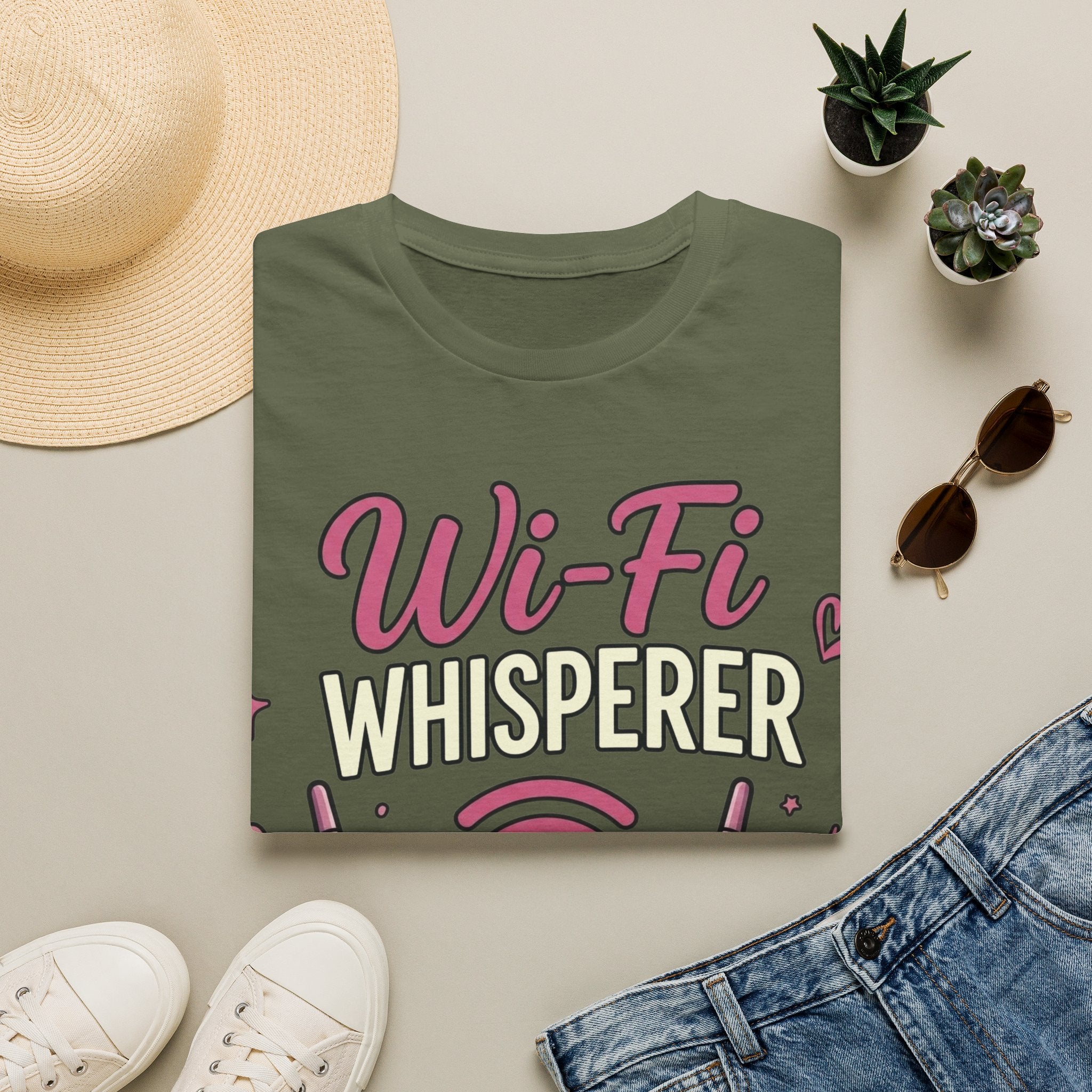 Wi‑Fi Whisperer Unisex Softstyle T-Shirt - Funny Tech Lover Graphic Tee