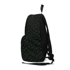 IT Neon Green Black Patterned Backpack