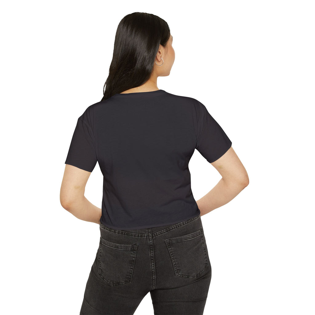IT Lady with Laptop Crop Top T-Shirt