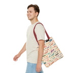 IT Lady Tote Bag - Retro Multicolor Typography All-Over Print