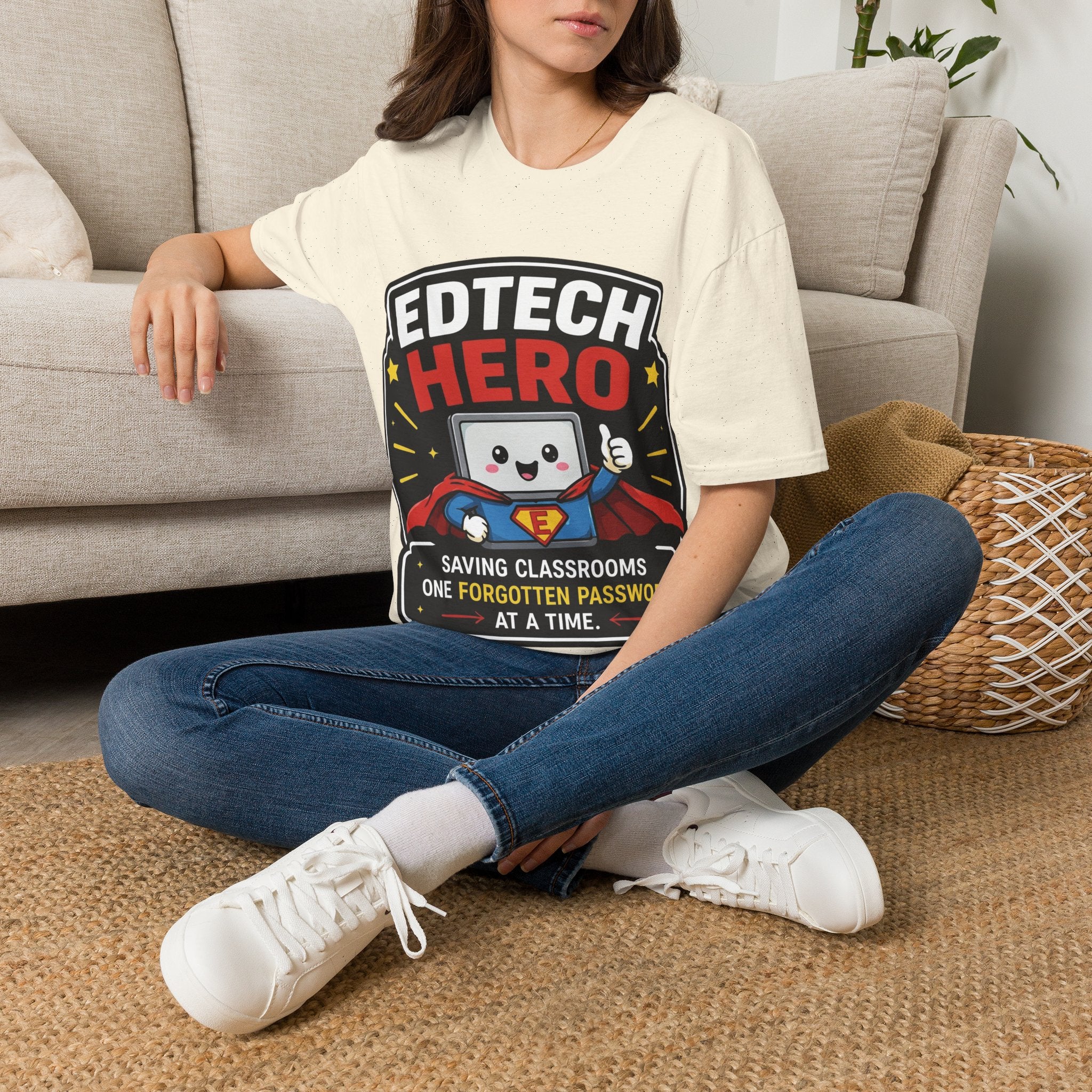 EdTech Hero Saving Classrooms One Forgotten Password at a Time Unisex Softstyle T-Shirt