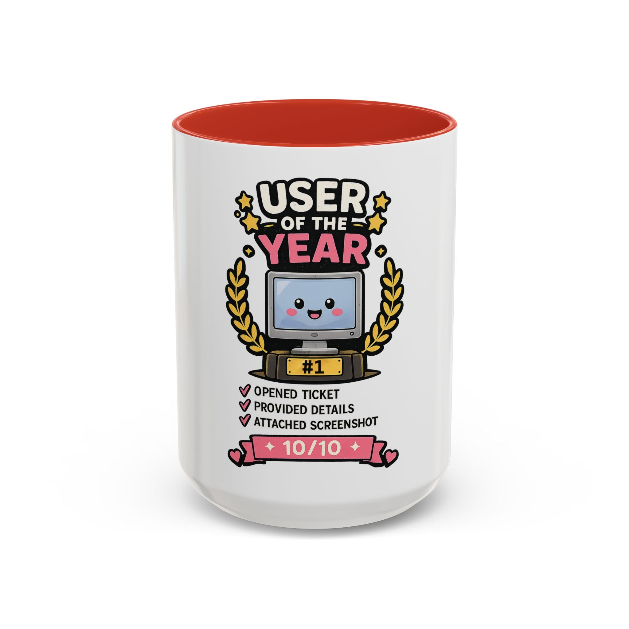 User of the Year Coffee Mug - Cute IT Support Appreciation Gift