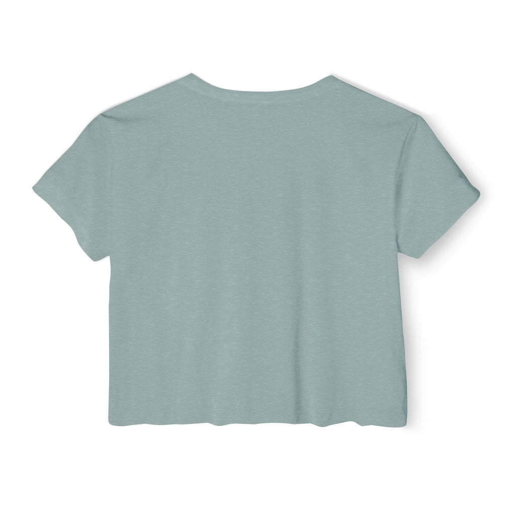 IT Lady with Laptop Crop Top T-Shirt