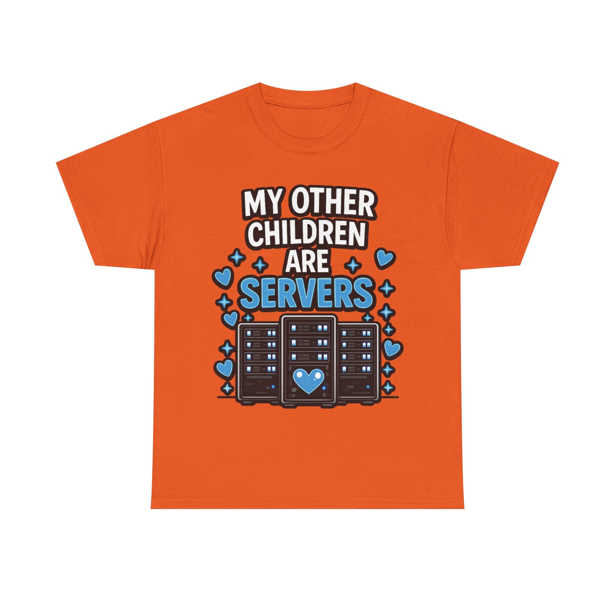 "My Other Children Are Servers" Unisex Heavy Cotton T‑Shirt