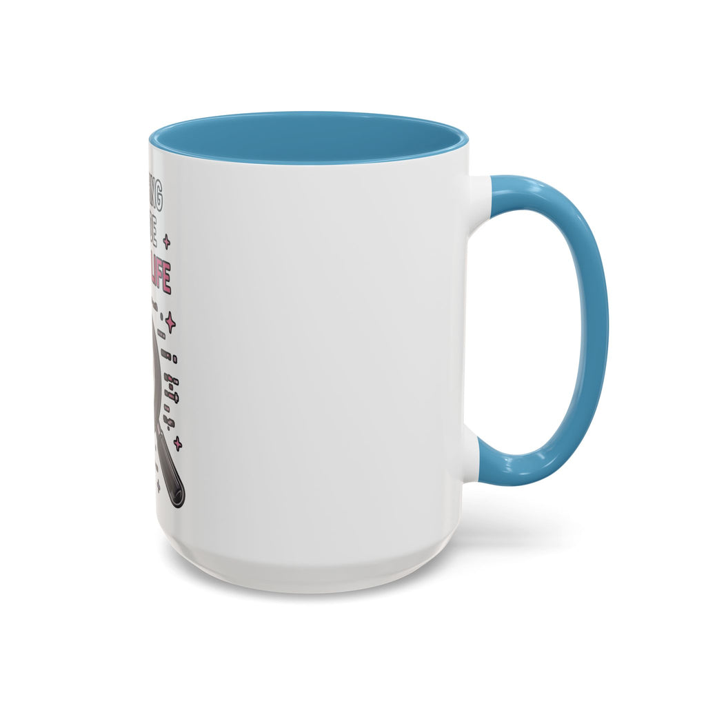 Debugging My Code and My Life Accent Coffee Mug - Coder Gifts, Funny Programming Mug (11/15oz)