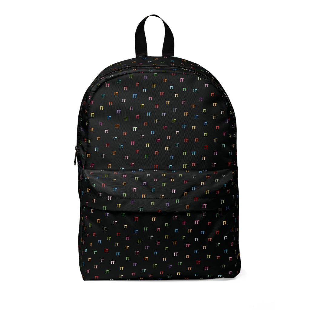 IT Color and Black Pattern Unisex Backpack