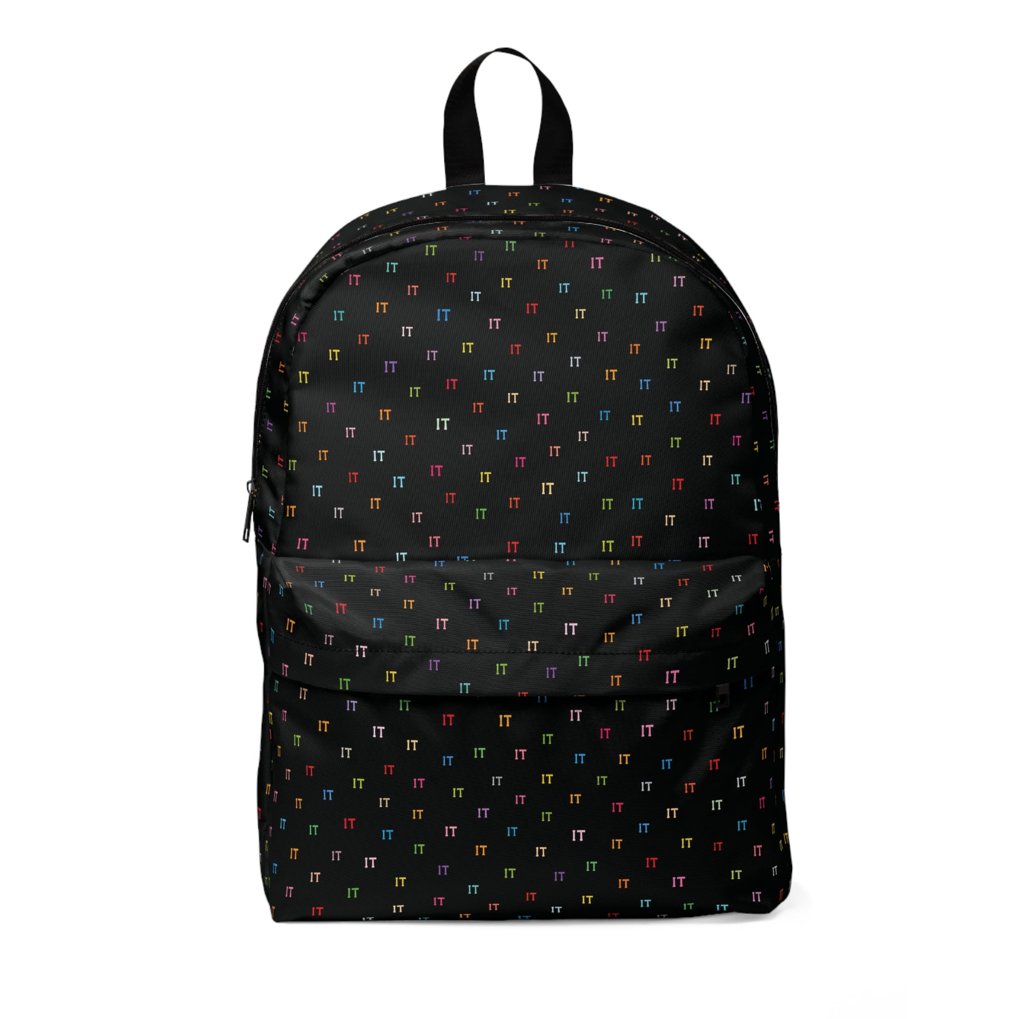 IT Color and Black Pattern Unisex Backpack